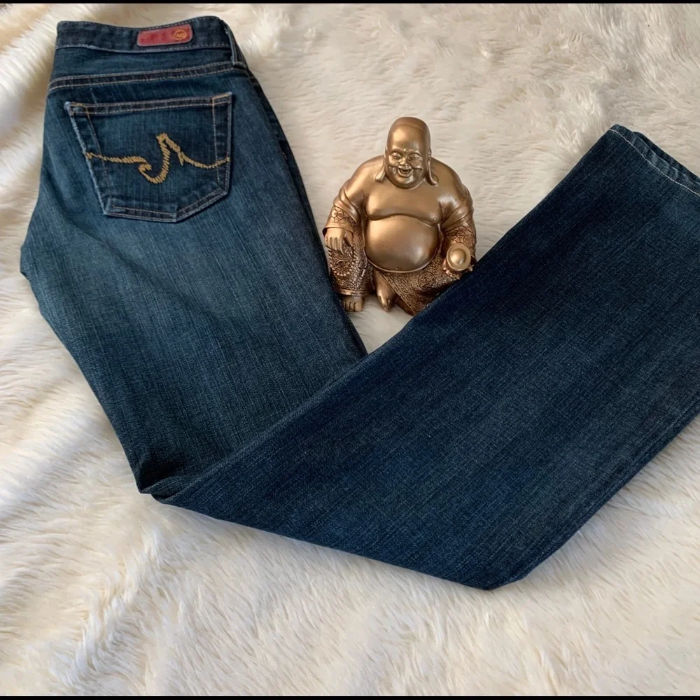 Adriano Goldschmied “The Club” Bootcut Dark Wash Jeans Size 27~EUC~AG logo - Picture 3 of 11